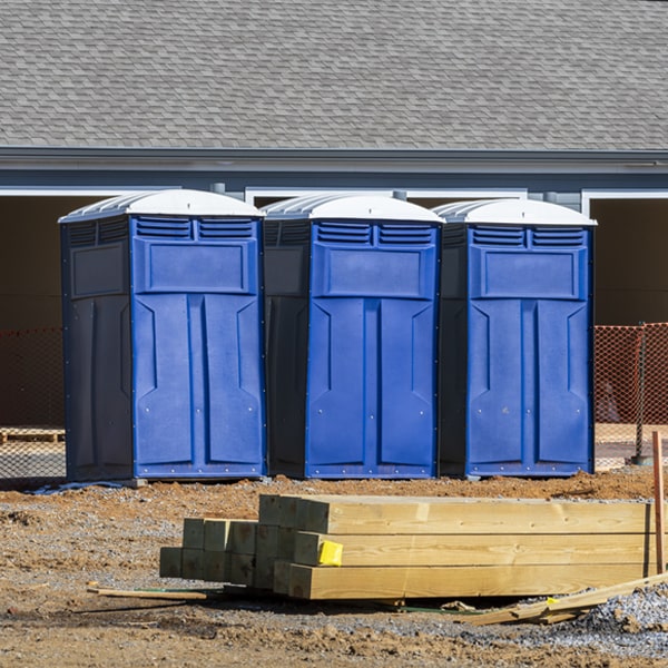 what is the maximum capacity for a single porta potty in Brookeville Maryland